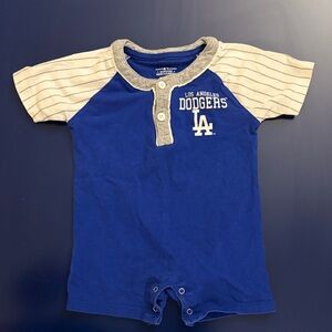 Blue and Gray Dodgers Onesie